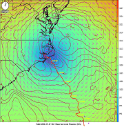 Significant weather prediction - omega output